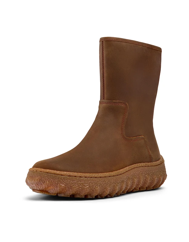 Camper Women's Modern Ankle Boot, Medium Brown 005, 7 UK