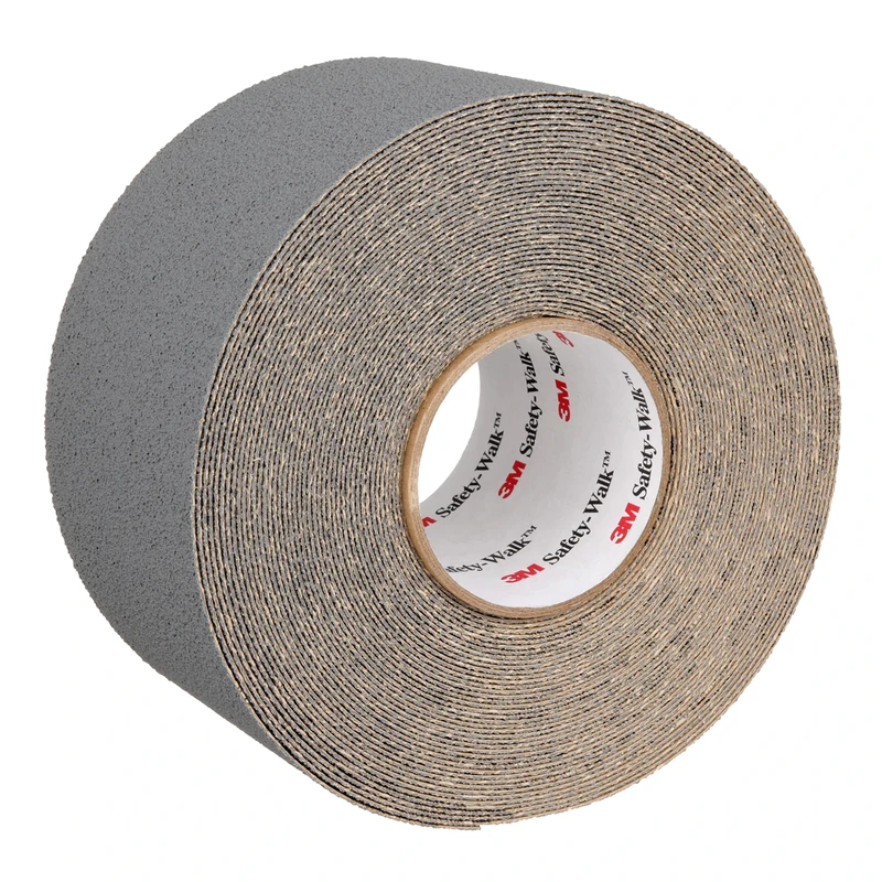 3M Safety-Walk Slip-Resistant Medium Resilient Tapes & Treads 370, Gray, 4 in x 60 ft, Roll