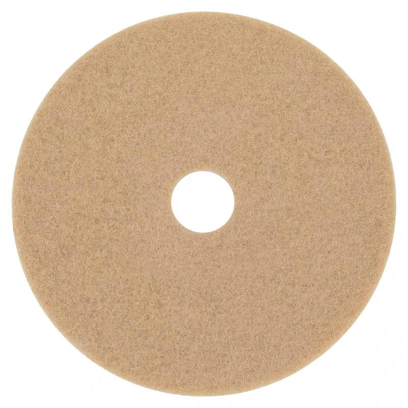 3M Tan Burnish Pad 3400, 19 in, 5/Case