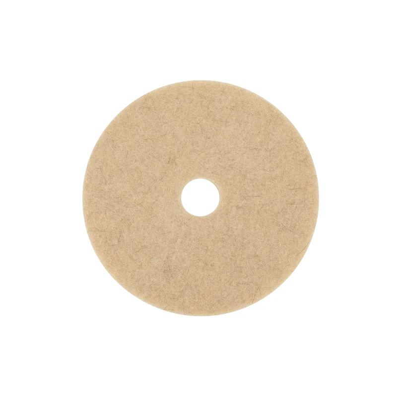 3M Natural Blend Tan Pad 3500, 18", 5/Case, Use for High Speed Burnishing on Harder Finishes and High Traffic Conditions