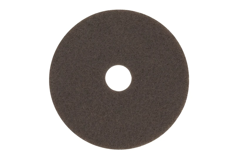 3M Premium Floor Pad 7100, Brown, 432 mm | pack of 5 | for wet or dry stripping | also for heavy-duty cleaning on concrete and industrial floors