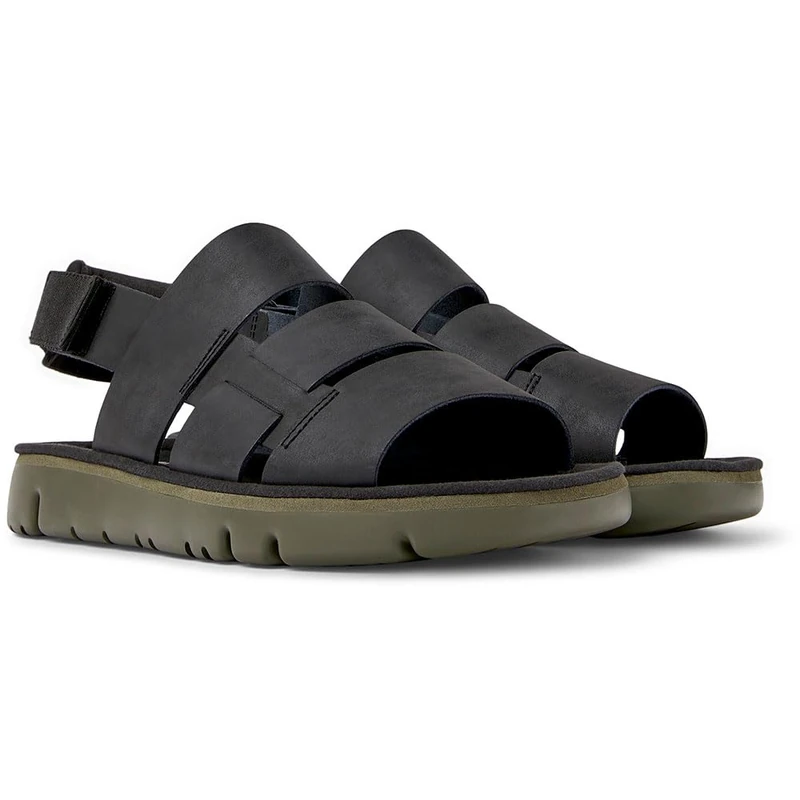 Camper Men's Oruga K100470 Sandal, Charcoal Black, 11 UK