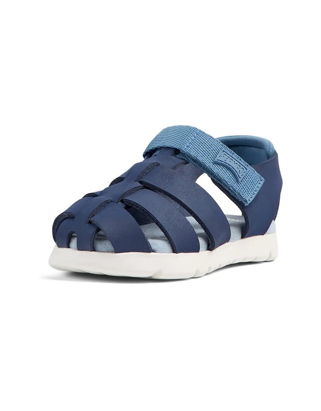Camper Caterpillar Blue Leather Sandals, Blue 005, 4.5 UK