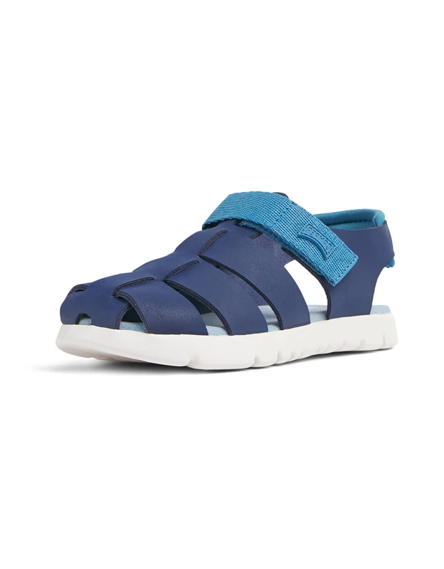 Camper Unisex Children's Oruga Sandal K800242T-Strap Sandal, Blue 020, 9.5 UK