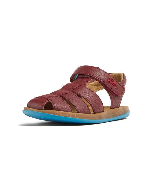 Camper Boys Bicho Kids 80177 Sandal, Burgundy 070, 2.5 UK