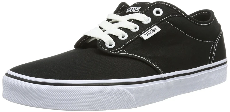 Vans W Atwood, Women Skateboarding Shoes, Black (Canvas Black/White), 4 UK (36 1/2 EU)
