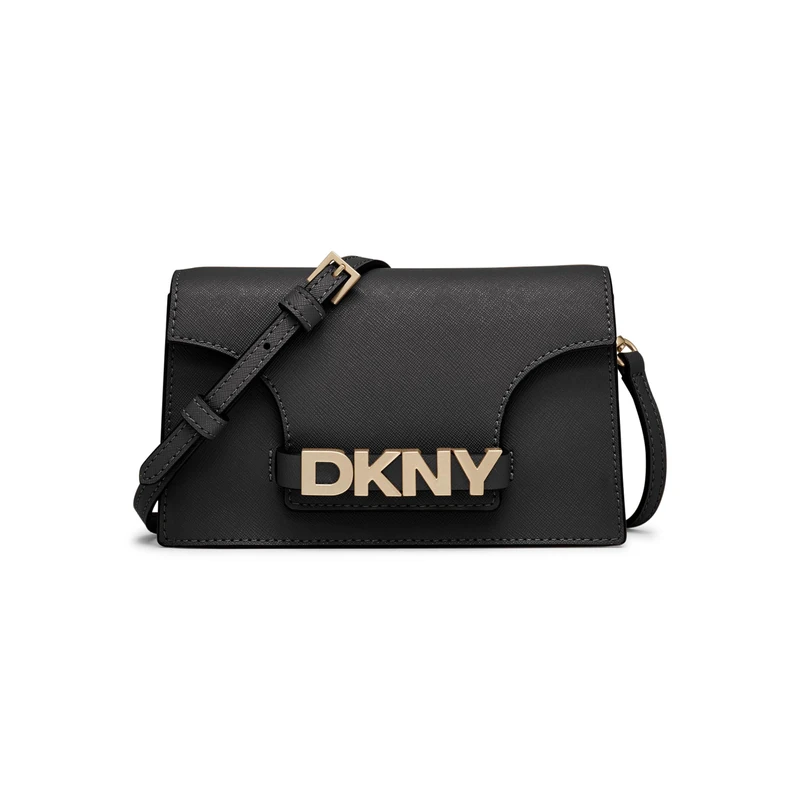 DKNY Womens Avril Wallet On A String Clutch, BLACK/GOLD, One Size, Clutch