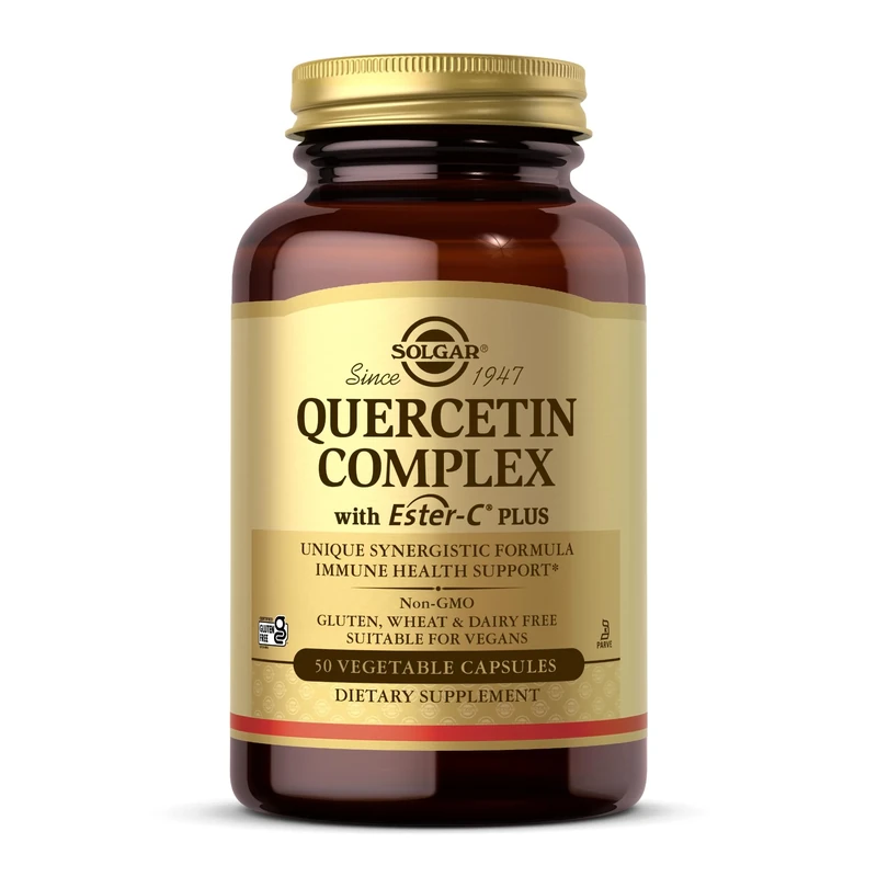 Solgar Quercetin Complex Vegetable Capsules - Pack of 50 - Supports Immunity and Protects from Oxidative Stress - with Ester Vitamin C and Bromelain - Vegan and Gluten Free