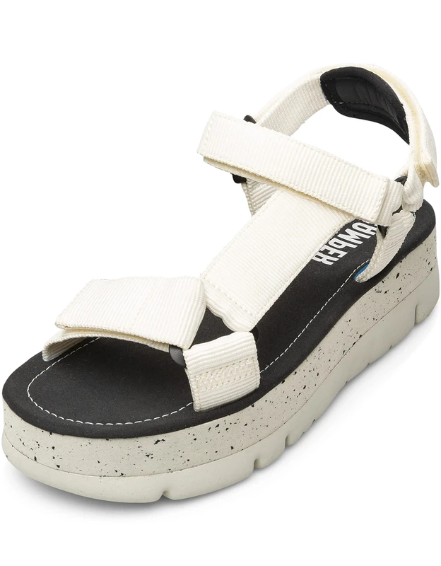 Camper Women's Oruga Up-k200851 Wedge Sandals, White 007, 3 UK