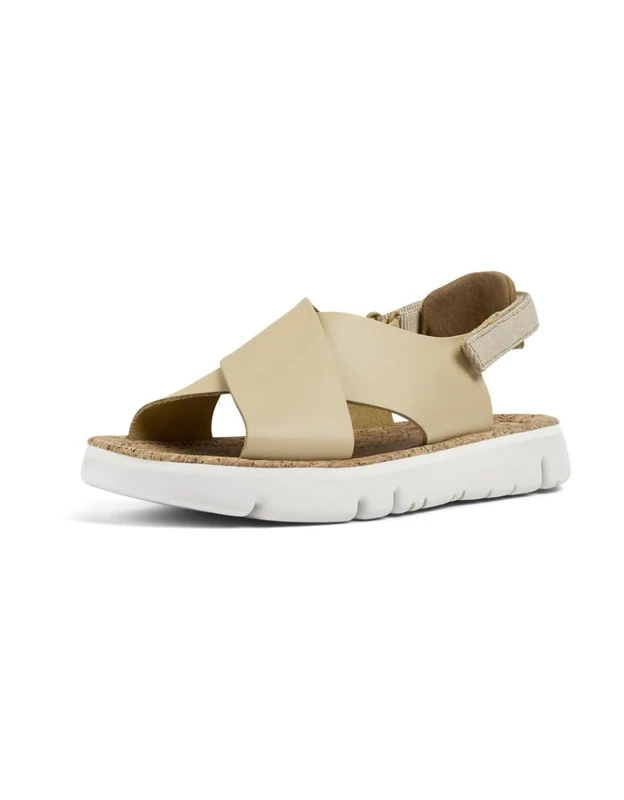 Camper Women's Oruga Sandal K200157, Medium Beige 053, 4 UK