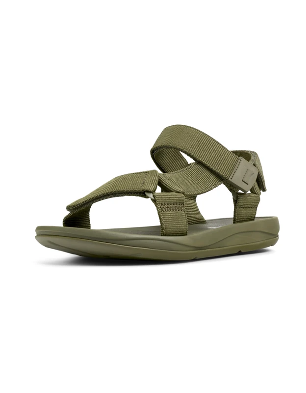 Camper Men's Match K100539T-Strap Sandal, Medium Green 028, 12 UK