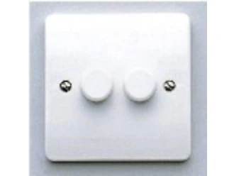 Mk K1533WHI 2-Gang 2-Way 250W Rotary Dimmer - Image 1