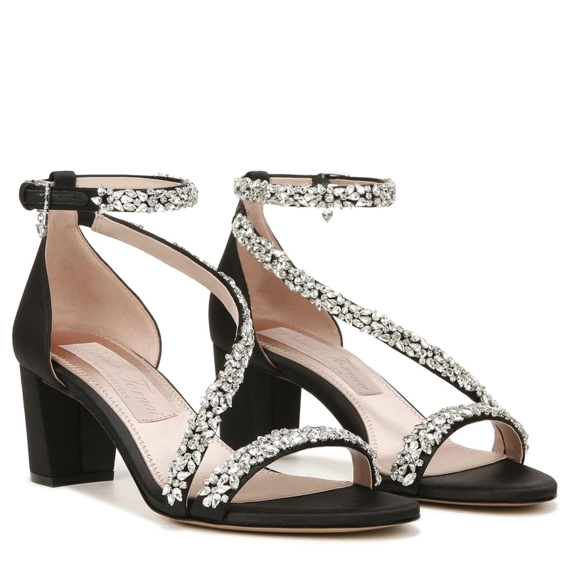 Naturalizer Women's Fashion Sandals - Ahava Slingback, Black Fabric, UK 6, Wide Fit - Image 1