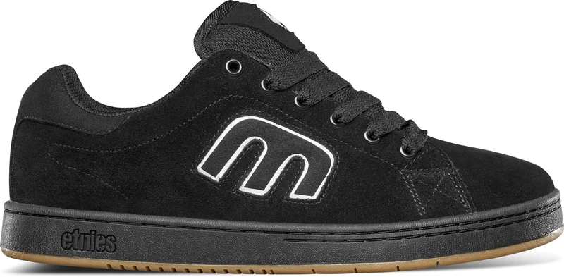 Etnies Callicut – Heritage Skate Style, Puffy Look, 90's Chunky Vibe, Reinforced Cupsole, Cushioned Feel, Everyday Sneakers Black White
