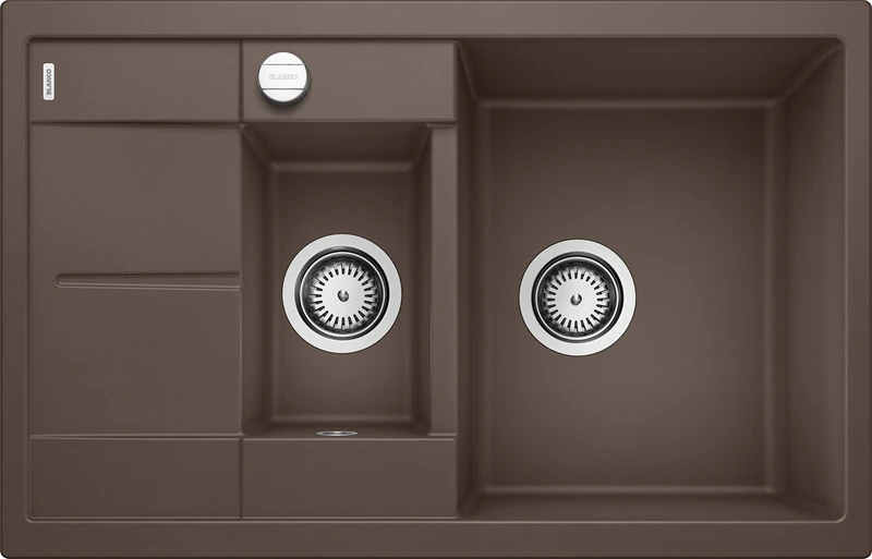 Blanco Metra Silgranit PuraDur Kitchen Sink,Brown (cafe),60cm Base Cabinet