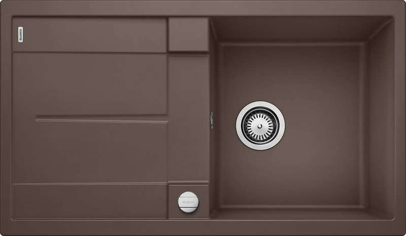 Blanco Metra Silgranit PuraDur Kitchen Sink,Brown (cafe),50cm Base Cabinet