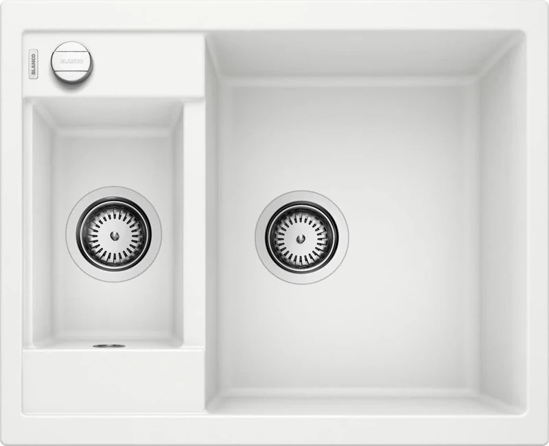 Blanco Metra Silgranit PuraDur Kitchen Sink,White (weiß),60cm Base Cabinet