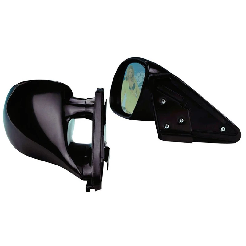 AUTO-STYLE Set universal sport mirrors 'K3' black (electric adjustment 4-wires)