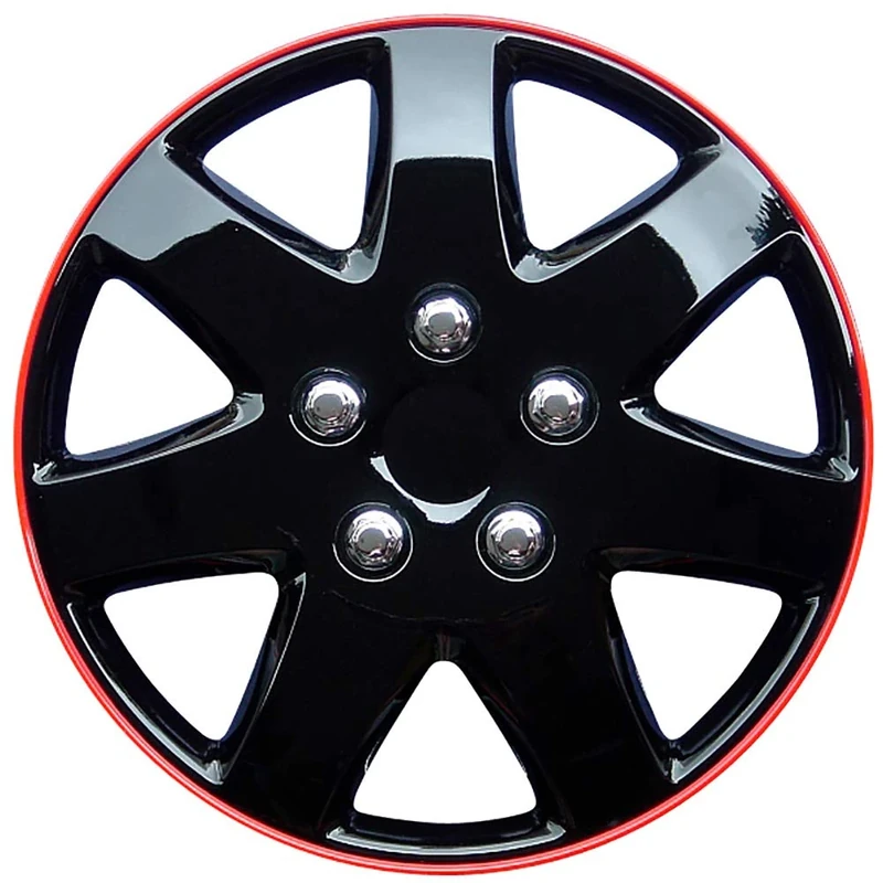 Set wheel covers Michigan 16-inch black/red rim