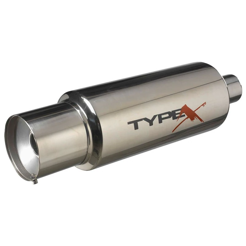 AutoStyle Universal sport exhaust Type X Racing 'DualSound' - Ø150mm - Straight Tip