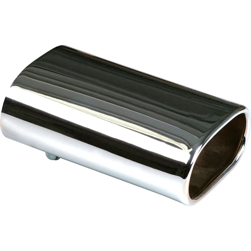 AutoStyle Exhaust finisher Inox - rectangle 76x135mm - length 210mm - 50-60mm connection