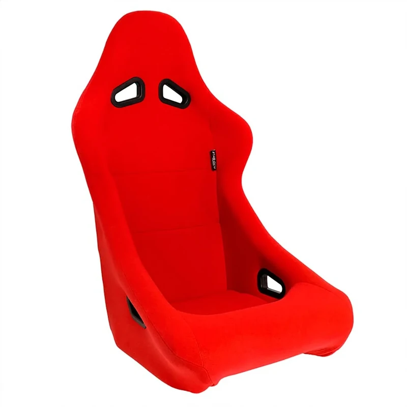 AutoStyle Sport seat 'Zandvoort' - Red - Non-reclinable back-rest - incl. slides