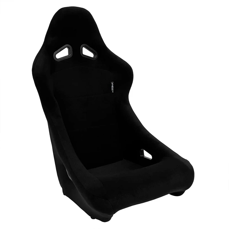 AutoStyle Sport seat 'Zandvoort' - Black - Non-reclinable back-rest - incl. slides
