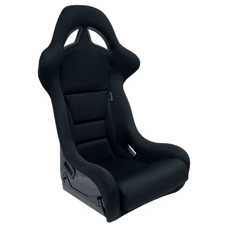 AutoStyle Sport seat 'BS7' - Black - Non-reclinable fibreglass back-rest - incl. slides