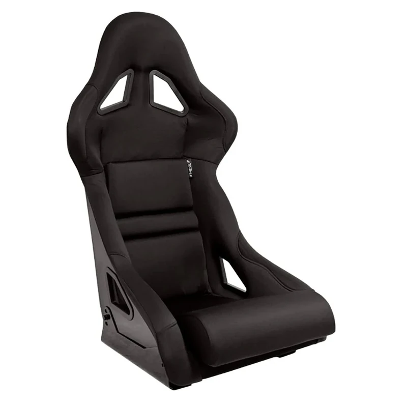 AutoStyle Sport seat 'BS8' - Black - Non-reclinable fibreglass back-rest - incl. slides