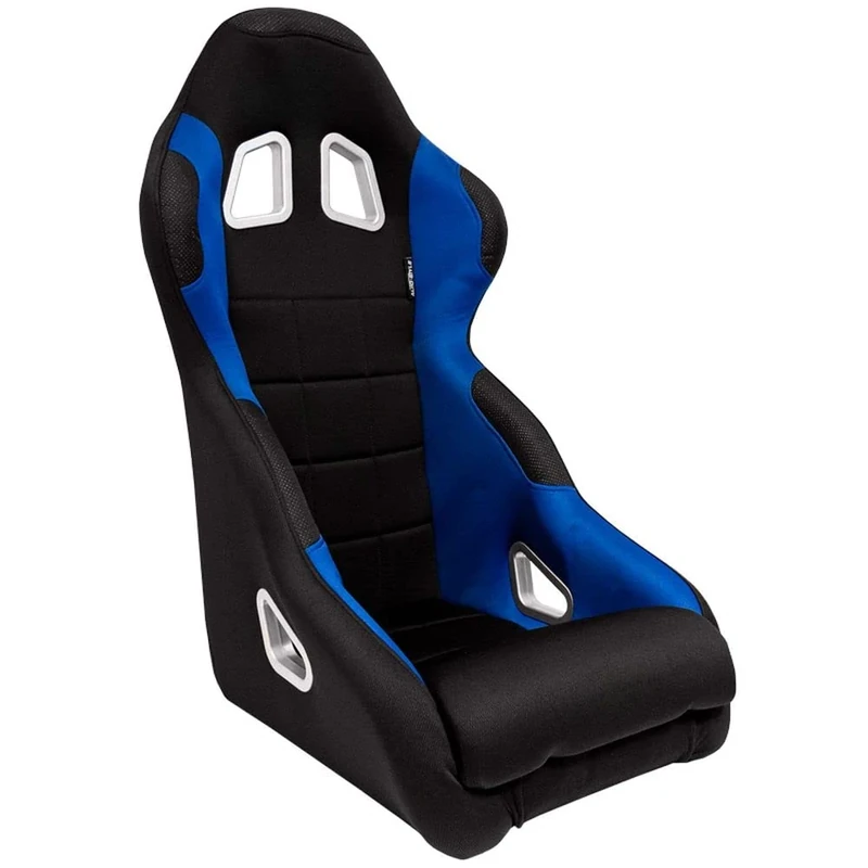 AutoStyle Sport seat 'K5' - Black/Blue - Non-reclinable back-rest - incl. slides