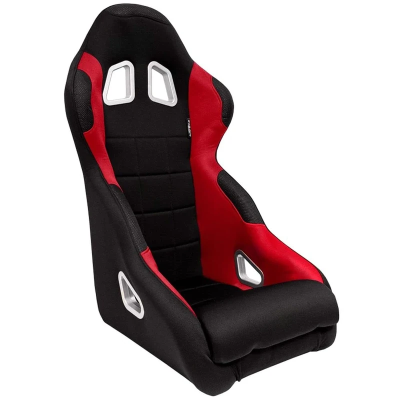 AutoStyle Sport seat 'K5' - Black/Red - Non-reclinable back-rest - incl. slides