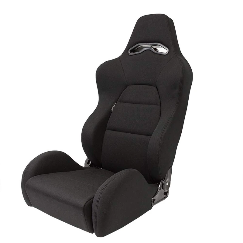AutoStyle Sport seat 'Eco' - Black - Right-side reclinable back-rest - incl. slides