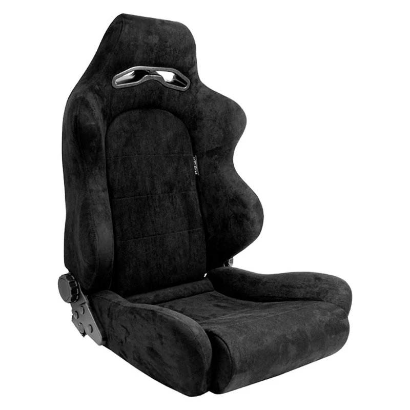 AutoStyle Sport seat 'C' - Black - Dual-side reclinable back-rest - incl. slides