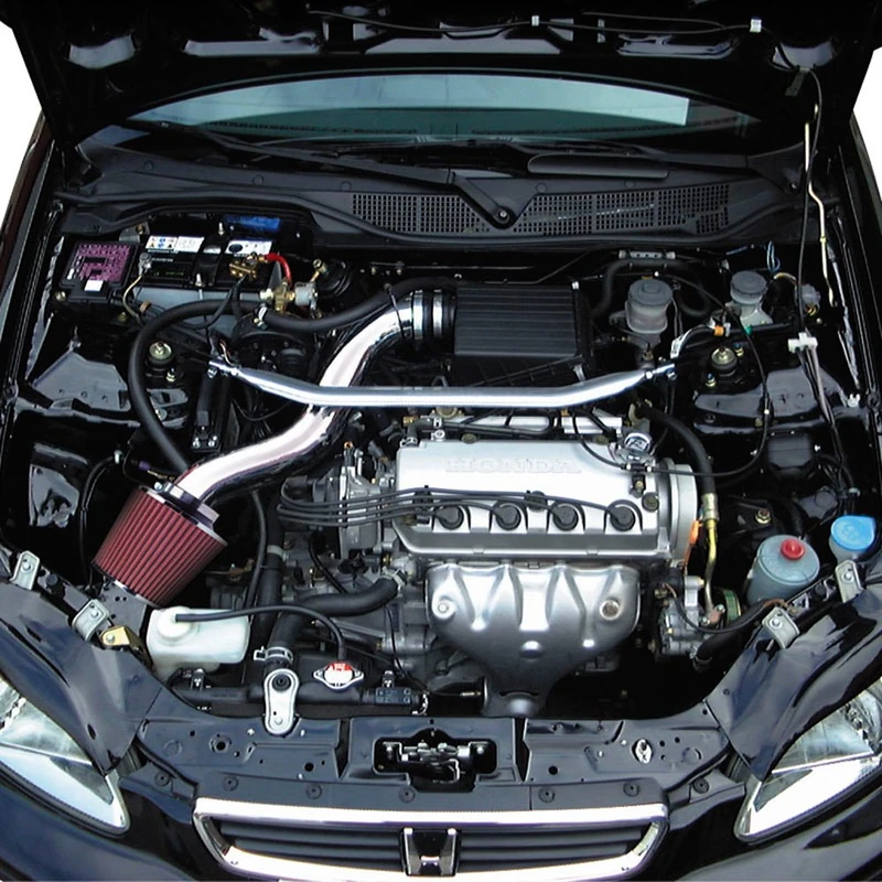 AutoStyle Aluminum Air intake pipe compatible with Honda Civic/CRX 1988-1992 excl. 76mm air filter