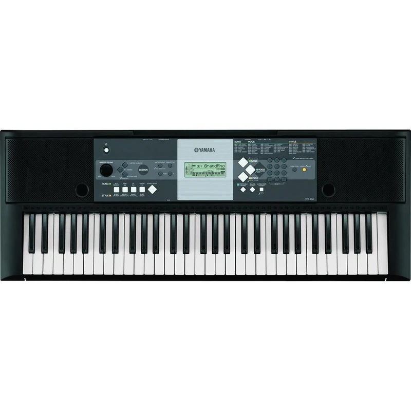 Yamaha YPT-230 Portable Keyboard w/AC Adapter and Stand