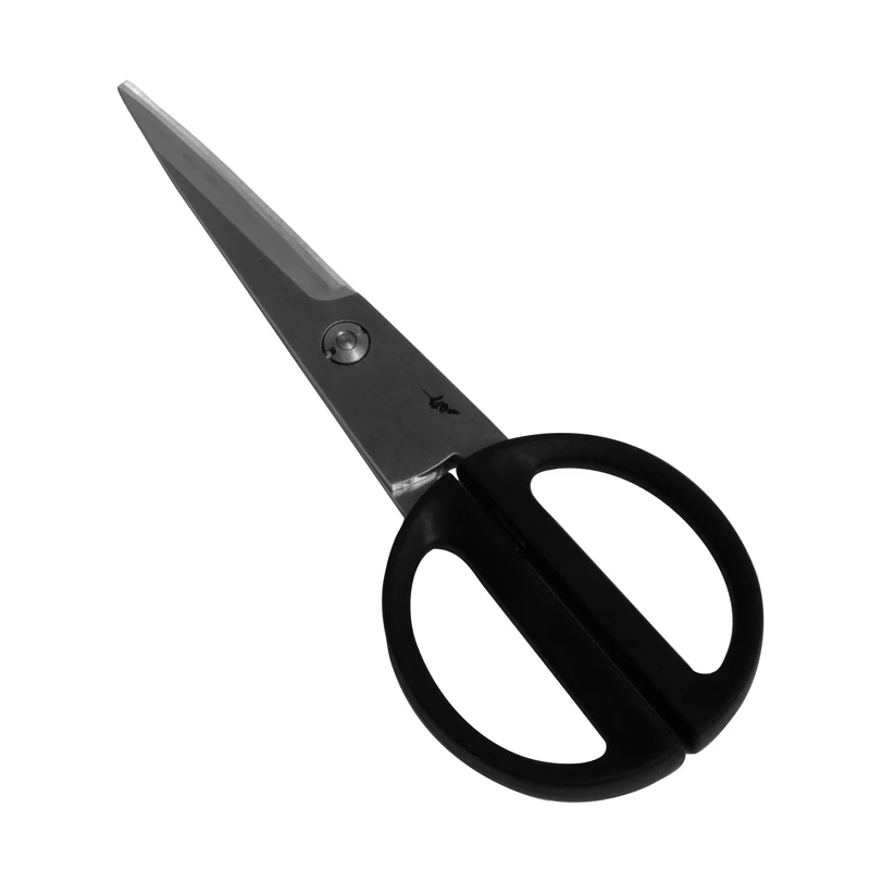 KAI Michel Bras Japanese Kitchen Scissors small, black with a total length of 20 cm - blade 12.5 cm - premium quality universal scissors kitchen scissors