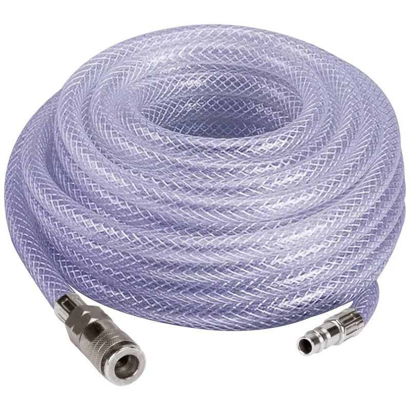 Einhell Grey Woven Hose Diameter 9 mm 15 m, Compressor Accessories - Image 1