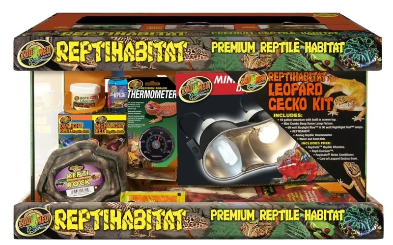 Zoo Med Repti Habitat Leopard Gecko Kit,Black