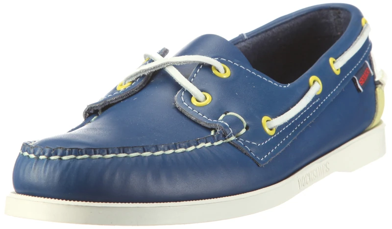 Sebago Men's Spinnaker Shoes B73438 Blue/Limeade 10 UK