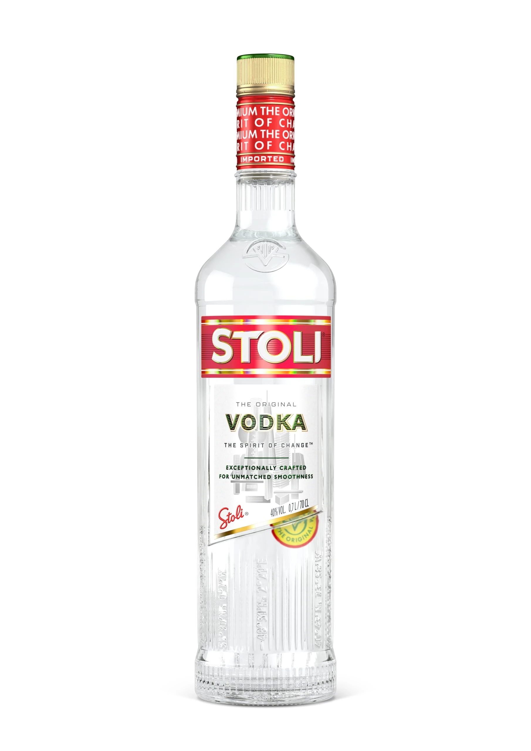 Stoli Premium Vodka 70cl, 40% ABV | Original Premium Quality, Classically styled, Exceptionally Smooth