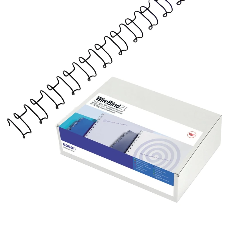 GBC MultiBind Binding Wires, 12 mm, 100 Sheet Capacity, A4, Silver, Pack of 100, IB161230