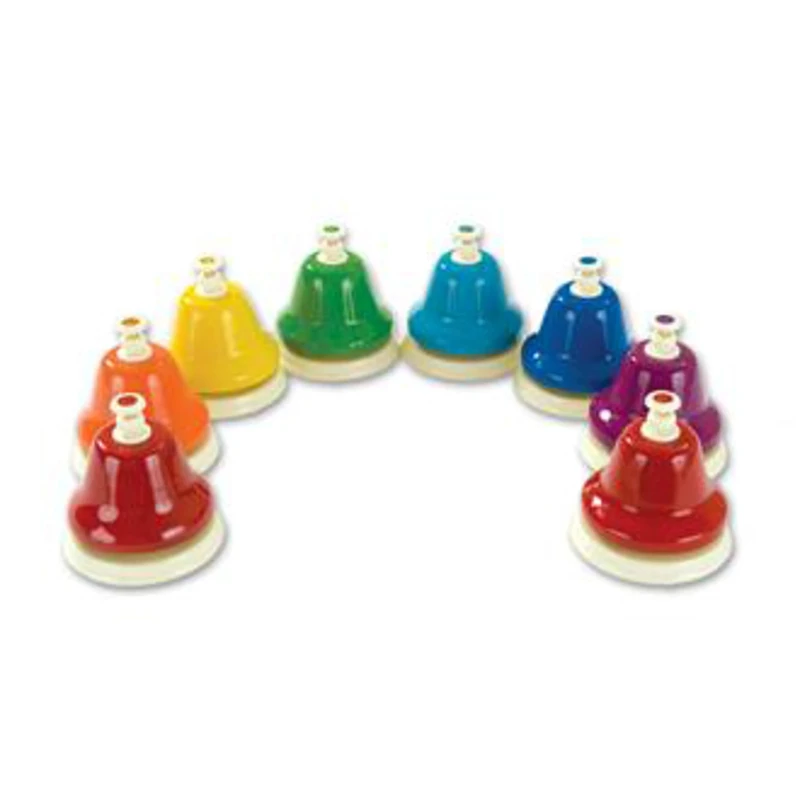 Percussion Plus Desk Bells, Multicolor, Set of 8