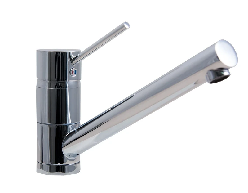 Kludi 33 933 5 75 Chrome Scope XL DN 10 Kitchen Sink Tap with Fixed Spout - Grey