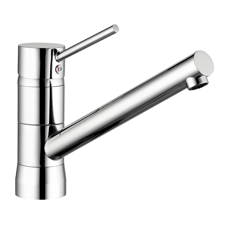 Kludi 33 938 05 75 Chrome Kitchen Sink Tap with Fixed Spout - Grey