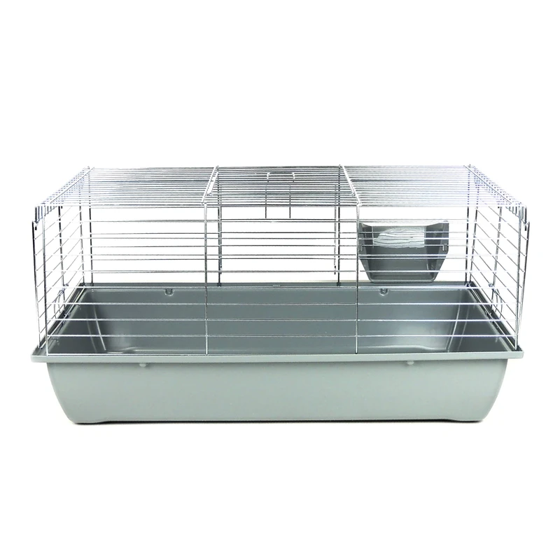 Little Friends Premium Rabbit 80Cm Rabbit and Guinea Pig Cage, Grey