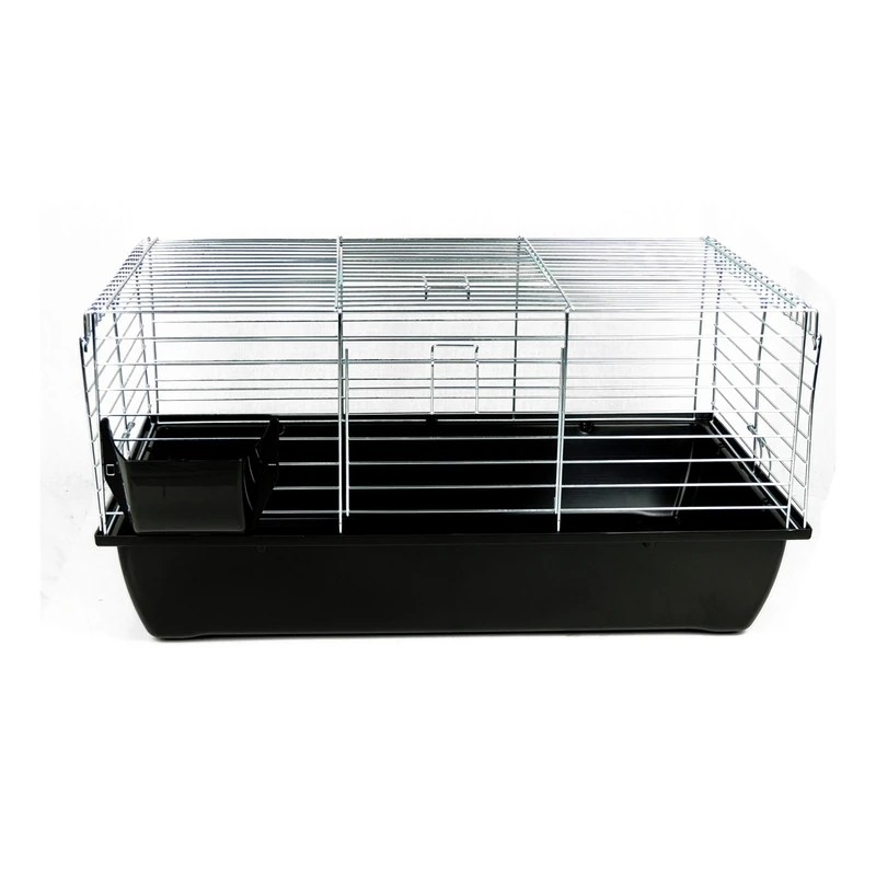 Little Friends Premium Rabbit 80Cm Rabbit and Guinea Pig Cage, Black