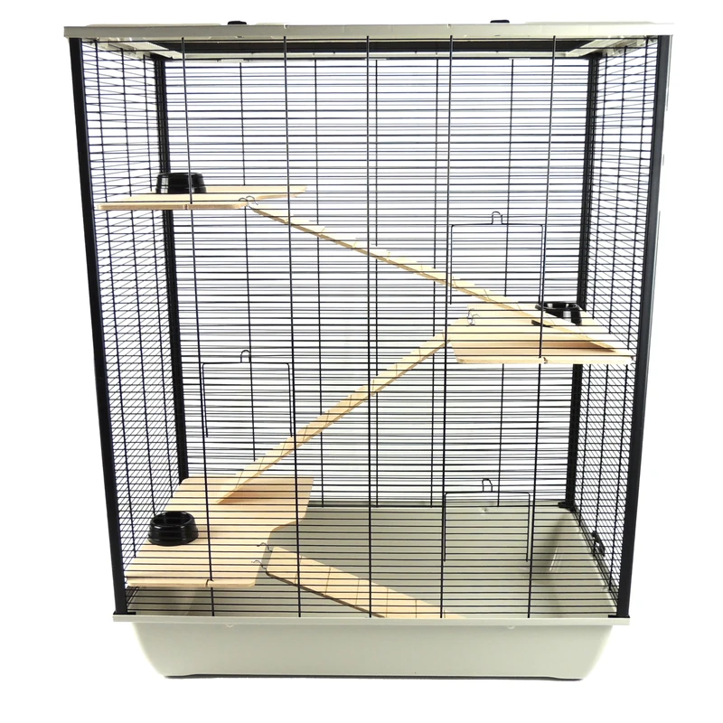 Hamster & Rat Cage 78cm x 48cm x 97cm - Belfry Tall Multi-Level Grey | Little Friends