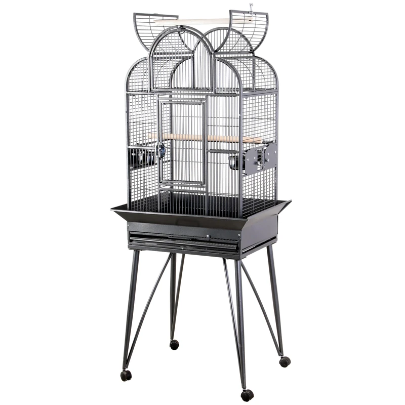 Skyline Tall Bird Cage 160cm - Budgies, Canaries & Finches, Charcoal Grey
