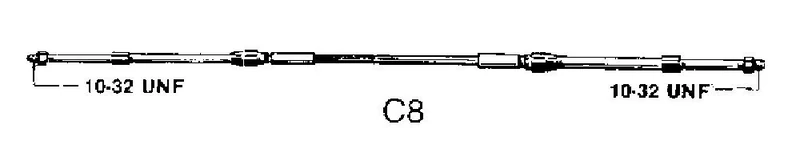 Ultraflex, Switched and Gaskabel C8 13 Inch 3.97 M in 58900