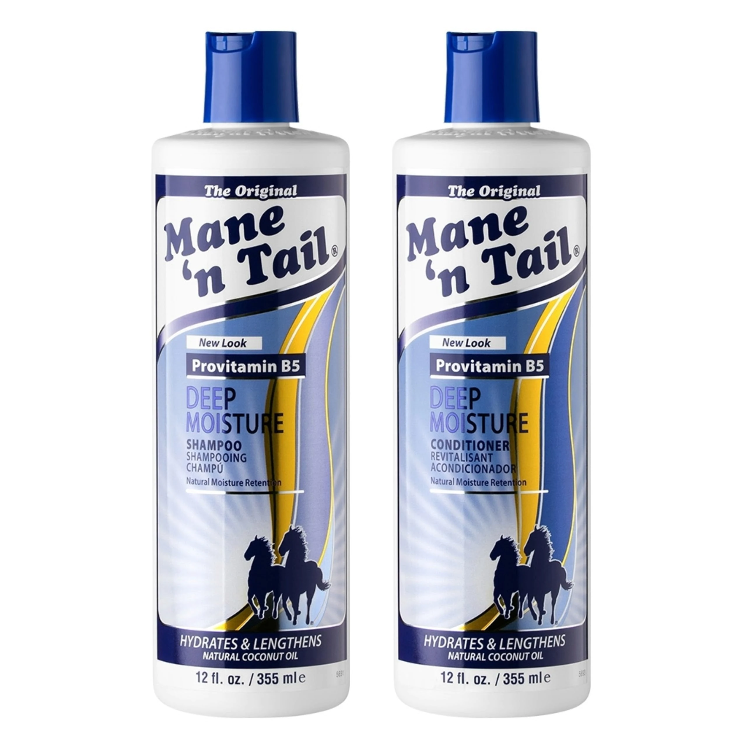 Mane 'n Tail Deep Moisture Retention Treatment Shampoo & Conditioner Twin Pack, Hydrates and Lengthens, Provitamin B5, 355 ml (Pack of 1)